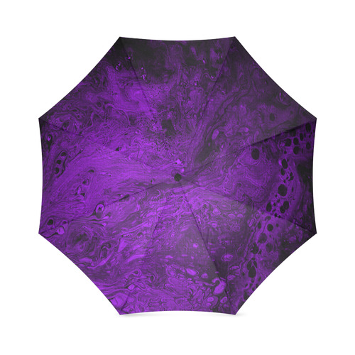 Secret Caves - Violet Foldable Umbrella (Model U01)