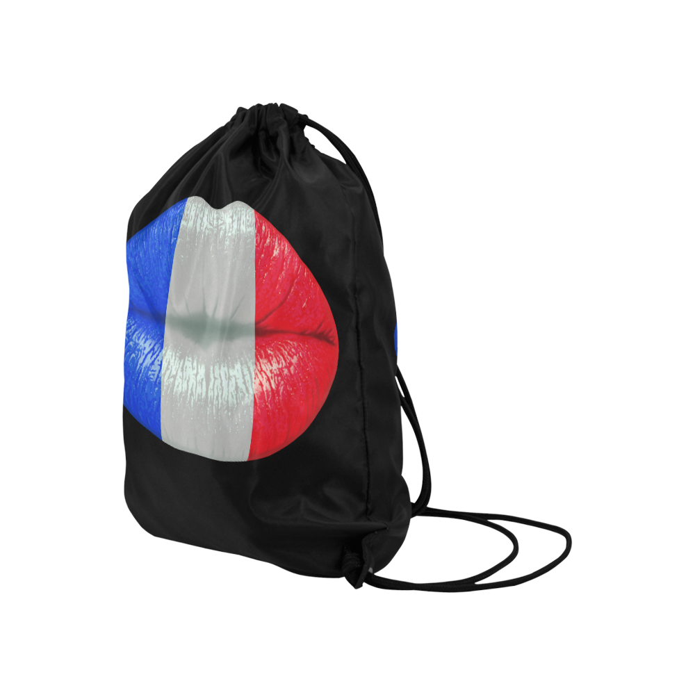 French smooch Large Drawstring Bag Model 1604 (Twin Sides)  16.5"(W) * 19.3"(H)