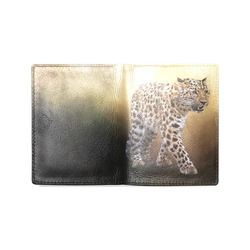 A magnificent painted Amur leopard Men's Leather Wallet (Model 1612)