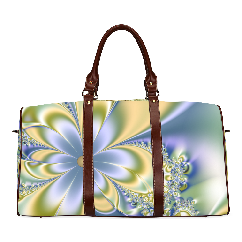 Silky Flowers Waterproof Travel Bag/Large (Model 1639)