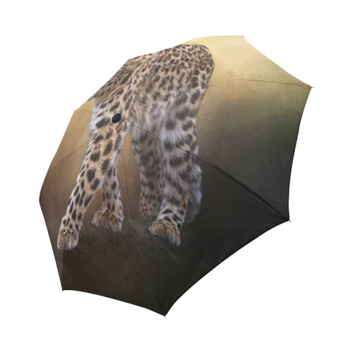 A magnificent painted Amur leopard Auto-Foldable Umbrella (Model U04)
