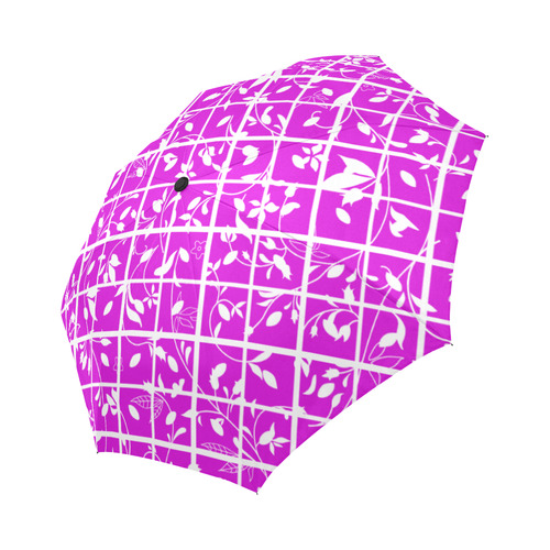 Pink Swirls Auto-Foldable Umbrella (Model U04)