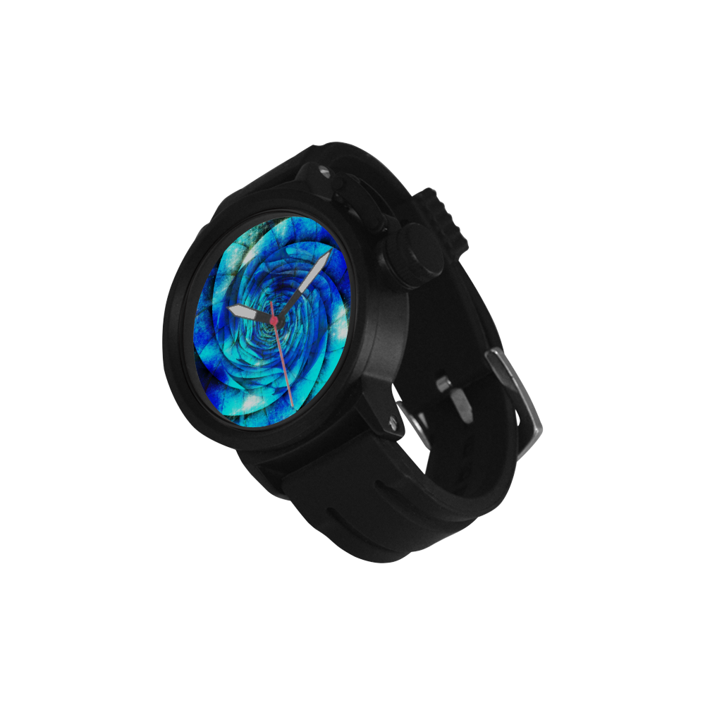 Galaxy Wormhole Spiral 3D - Jera Nour Men's Sports Watch(Model 309)