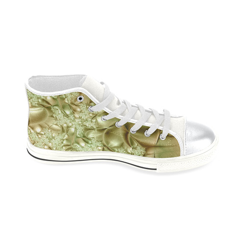 Silk Road High Top Canvas Shoes for Kid (Model 017)