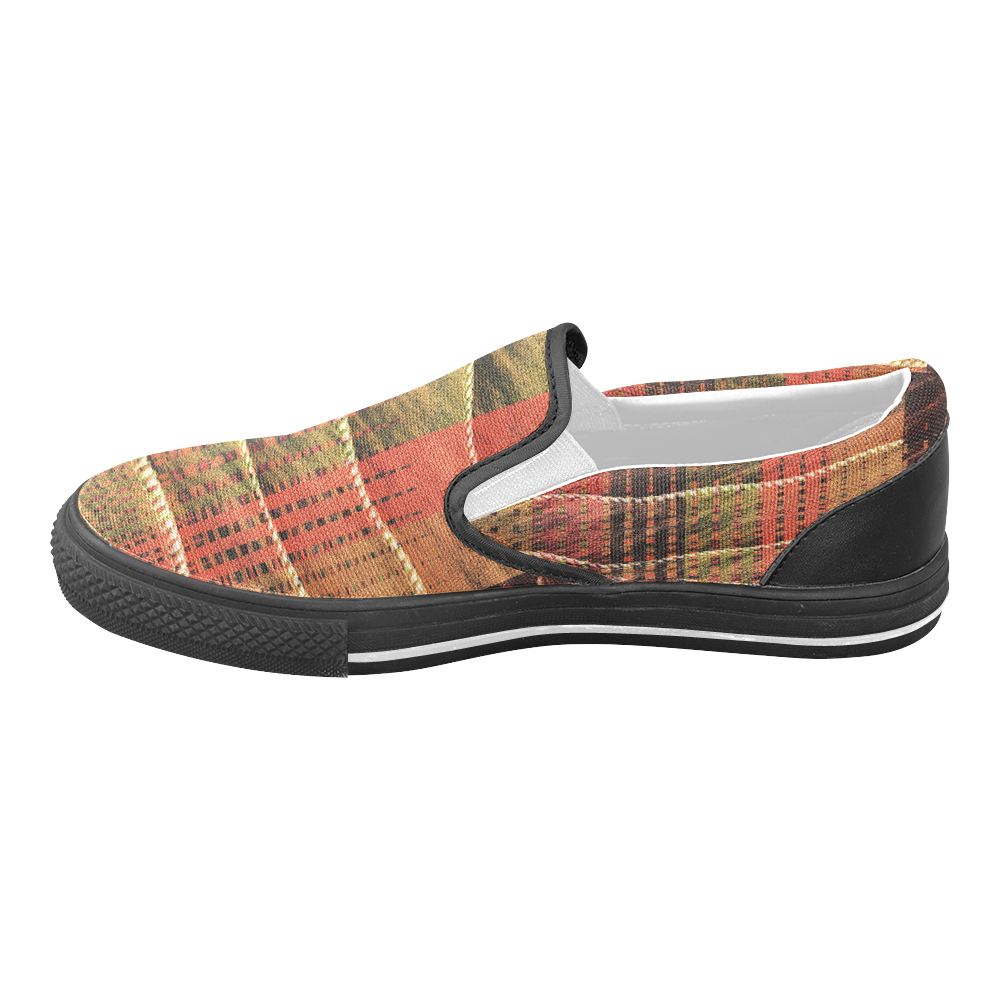 Batik Maharani #6 - Jera Nour Women's Unusual Slip-on Canvas Shoes (Model 019)