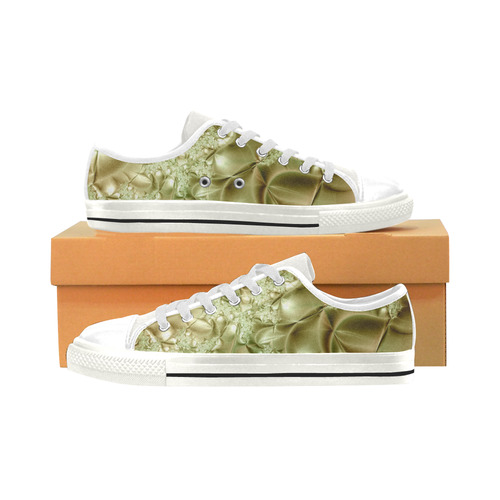 Silk Road Low Top Canvas Shoes for Kid (Model 018)