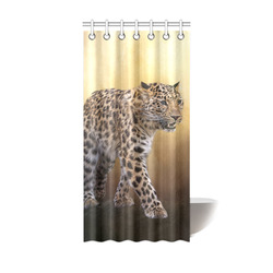 A magnificent painted Amur leopard Shower Curtain 36"x72"