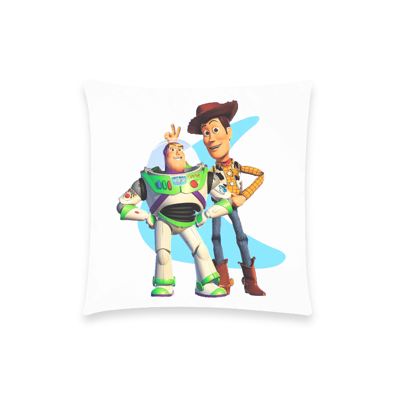 Buzz and Woody Custom  Pillow Case 18"x18" (one side) No Zipper