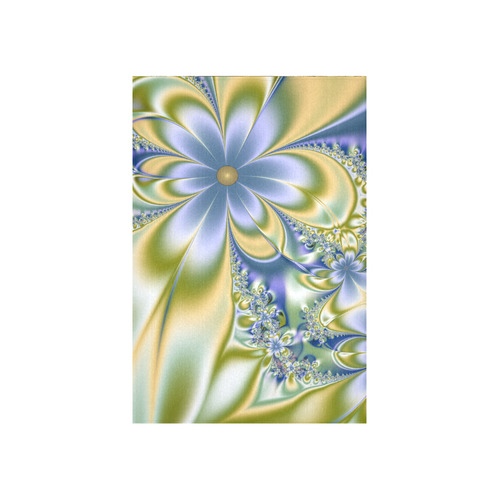 Silky Flowers Cotton Linen Wall Tapestry 40"x 60"