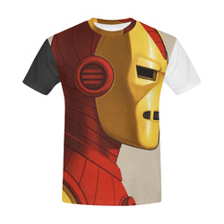 Iron Man All Over Print T-Shirt for Men (USA Size) (Model T40)