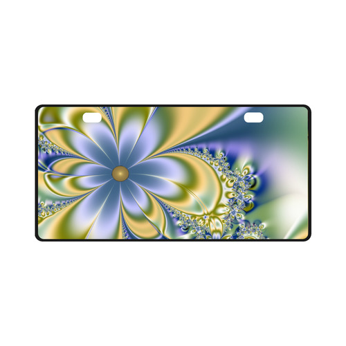 Silky Flowers License Plate