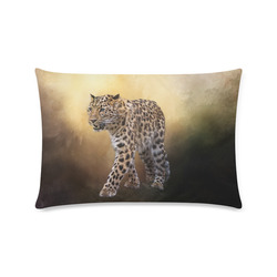 A magnificent painted Amur leopard Custom Zippered Pillow Case 16"x24"(Twin Sides)