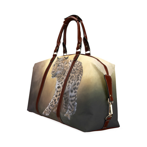 A magnificent painted Amur leopard Classic Travel Bag (Model 1643) Remake