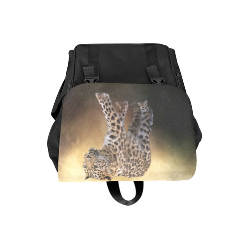 A magnificent painted Amur leopard Casual Shoulders Backpack (Model 1623)