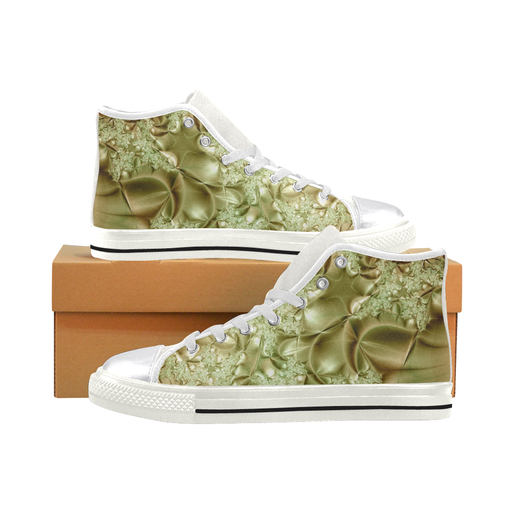 Silk Road Women's Classic High Top Canvas Shoes (Model 017)