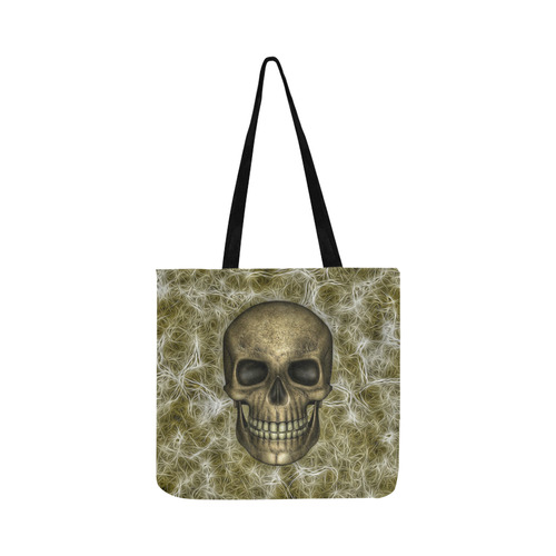 Smiling Skull on Fibers E by JamColors Reusable Shopping Bag Model 1660 (Two sides)