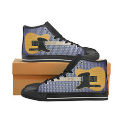 Guitar Men’s Classic High Top Canvas Shoes (Model 017)