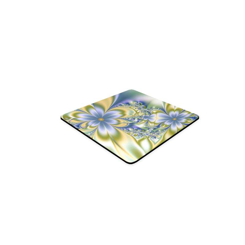 Silky Flowers Square Coaster