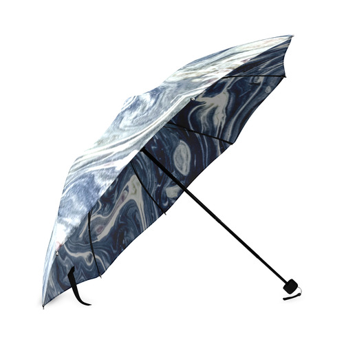 Wild Blueberry Swirl Foldable Umbrella (Model U01)