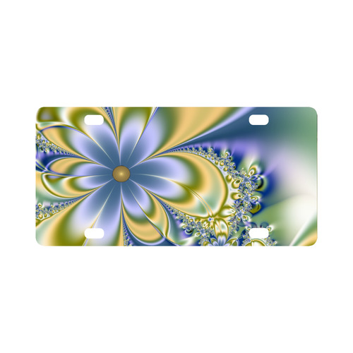 Silky Flowers Classic License Plate