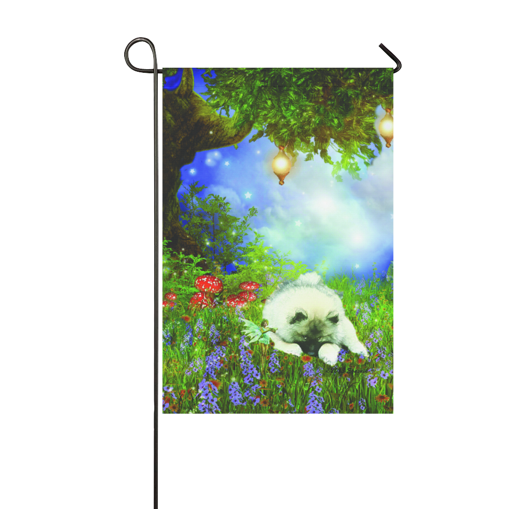 Fairy Wood Summer Garden Flag 12‘’x18‘’（Without Flagpole）
