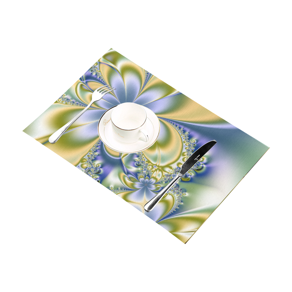 Silky Flowers Placemat 12''x18''
