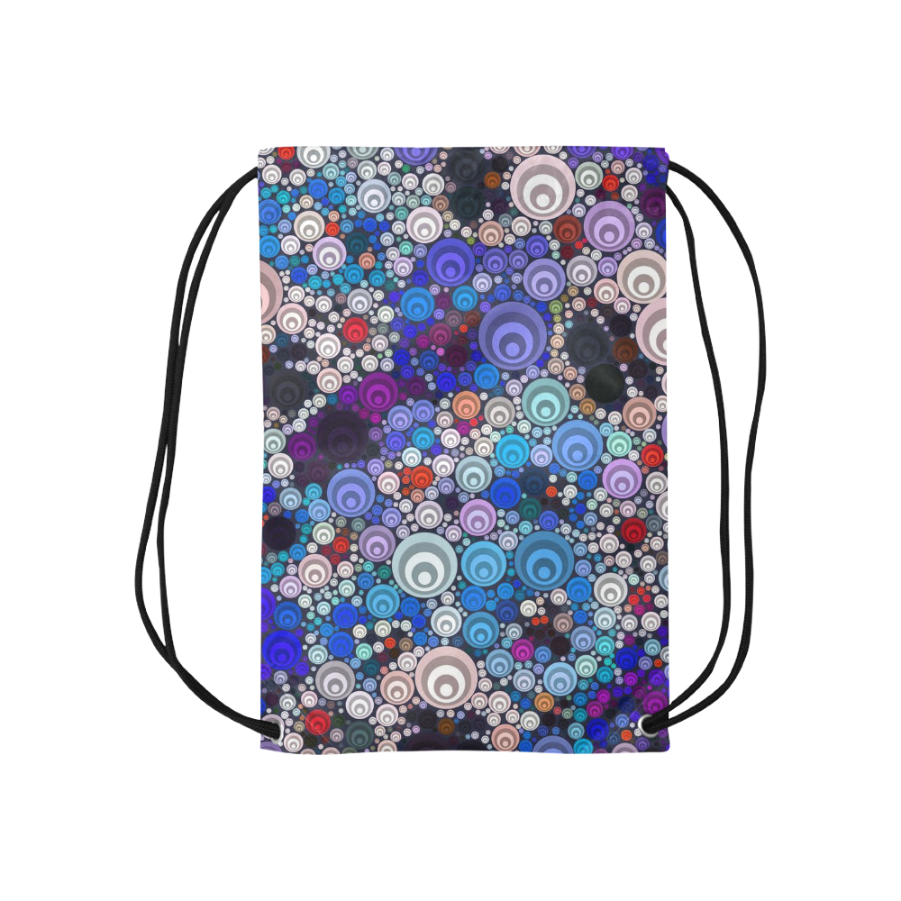 sweet Bubble Fun B by JamColors Small Drawstring Bag Model 1604 (Twin Sides) 11"(W) * 17.7"(H)