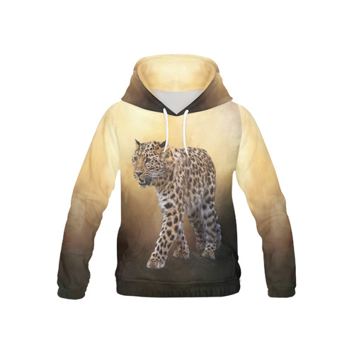 A magnificent painted Amur leopard All Over Print Hoodie for Kid (USA Size) (Model H13)