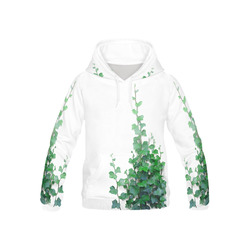 Watercolor Ivy - Vines, plant watercolor All Over Print Hoodie for Kid (USA Size) (Model H13)