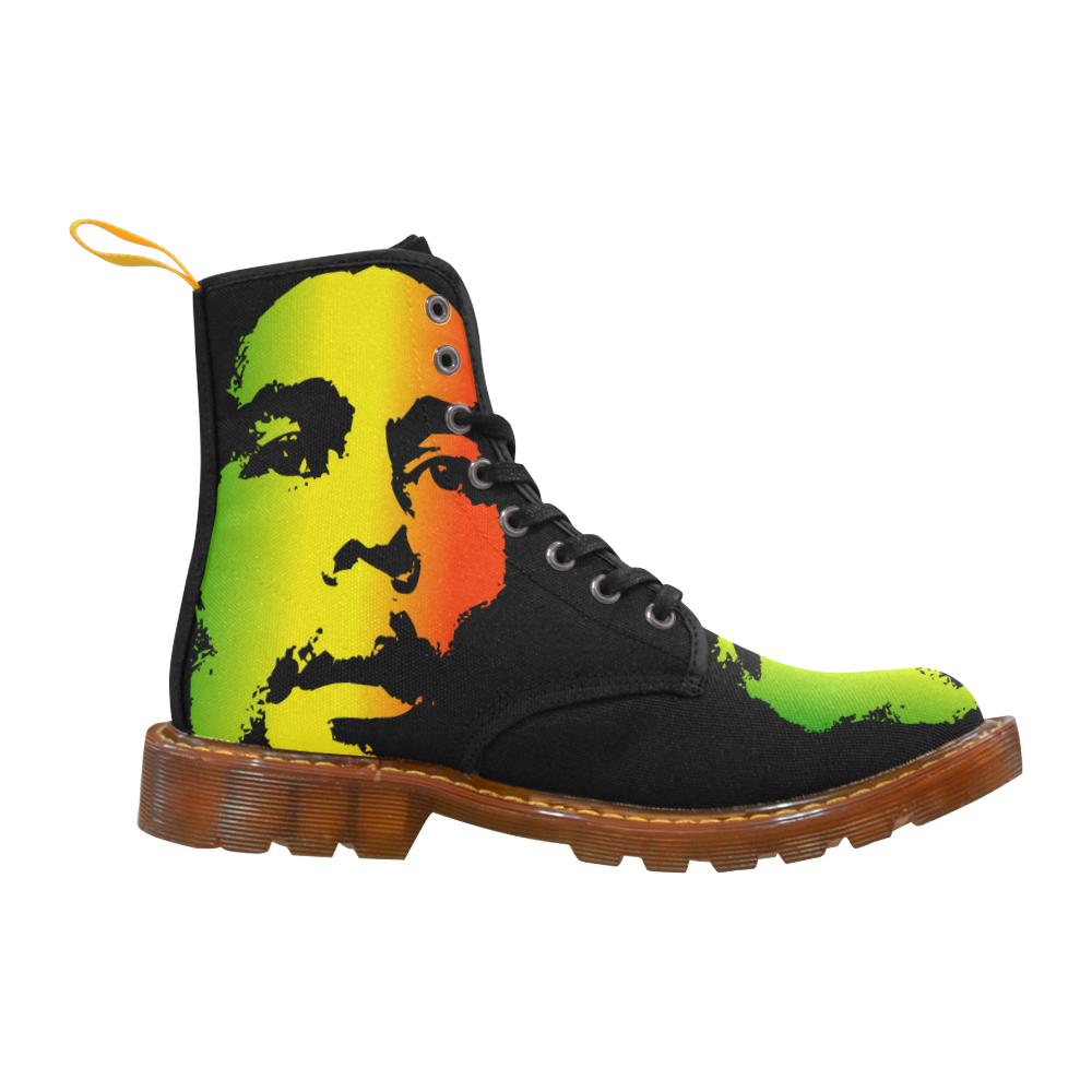 King Of Reggae Bob Marley Martin Boots For Men Model 1203H