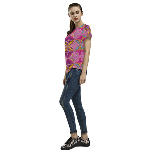 annabellerockz-juicy-colors All Over Print T-Shirt for Women (USA Size) (Model T40)
