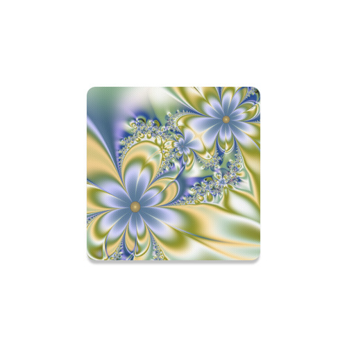 Silky Flowers Square Coaster