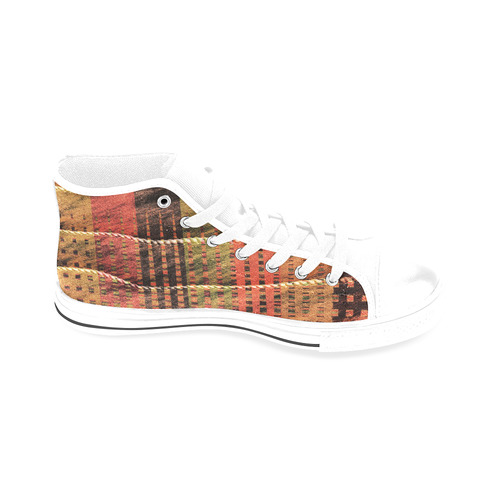 Batik Maharani #6 - Jera Nour Men’s Classic High Top Canvas Shoes /Large Size (Model 017)