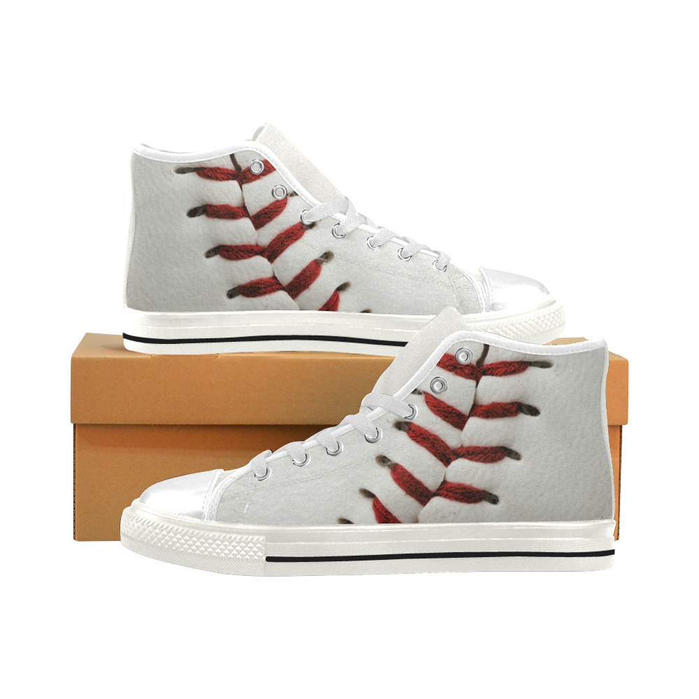 baseball Men’s Classic High Top Canvas Shoes (Model 017)