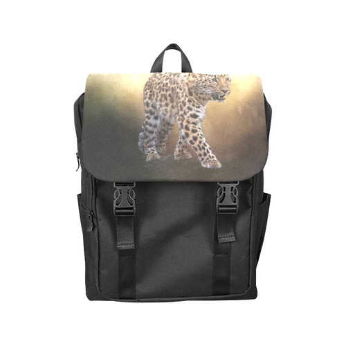 A magnificent painted Amur leopard Casual Shoulders Backpack (Model 1623)