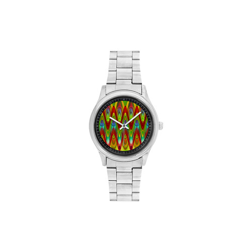 2D Wave #1A - Jera Nour Men's Stainless Steel Watch(Model 104)
