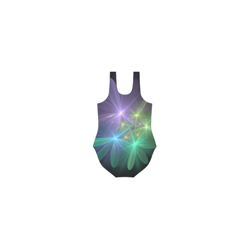 Ethereal Flowers Vest One Piece Swimsuit (Model S04)