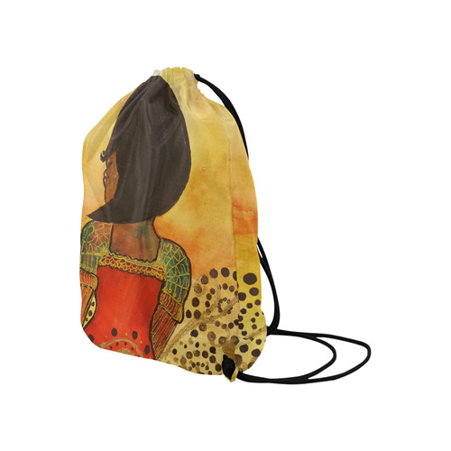 From A Distance High Drawstring Bag by Debra Brewer Art Large Drawstring Bag Model 1604 (Twin Sides)  16.5"(W) * 19.3"(H)