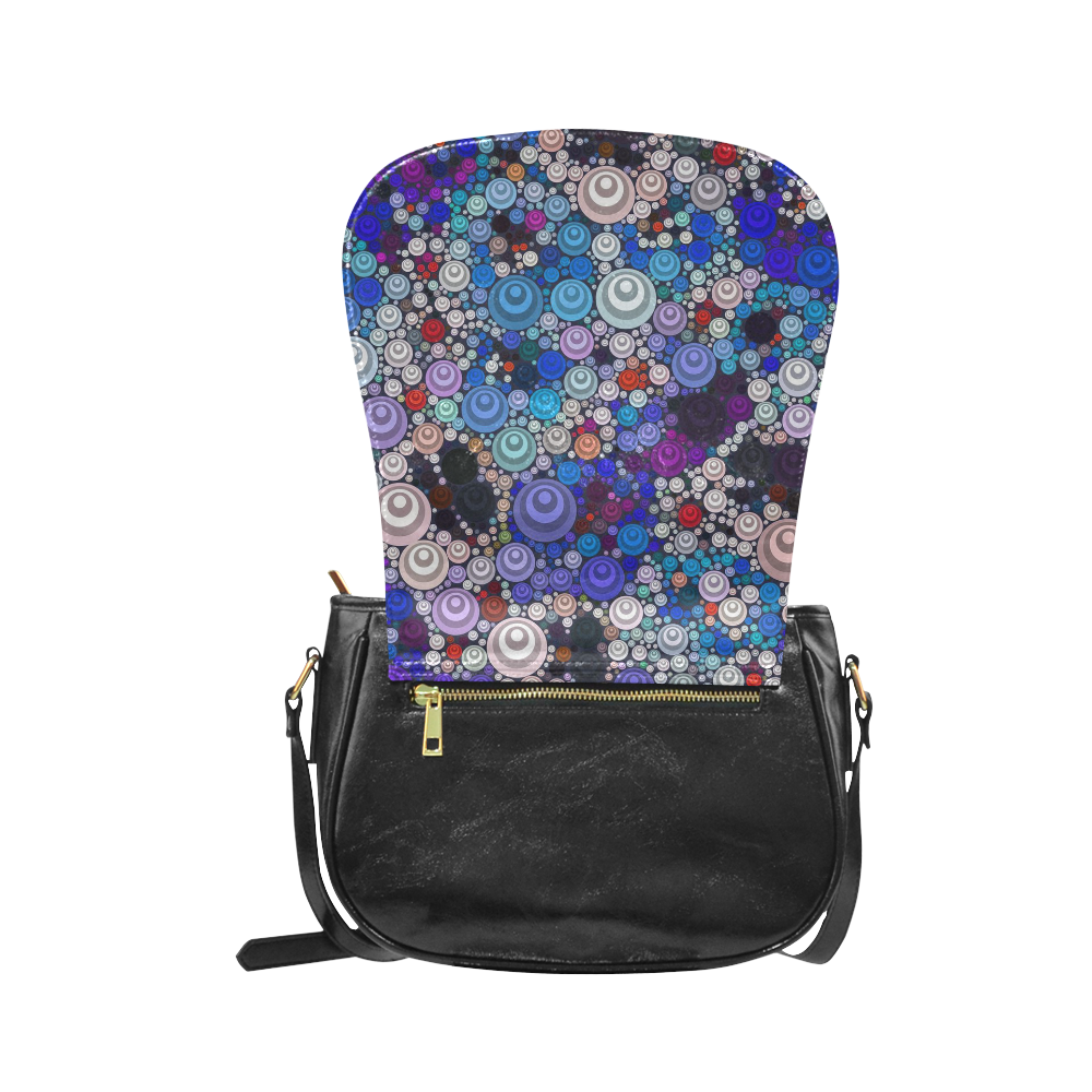 sweet Bubble Fun B by JamColors Classic Saddle Bag/Small (Model 1648)