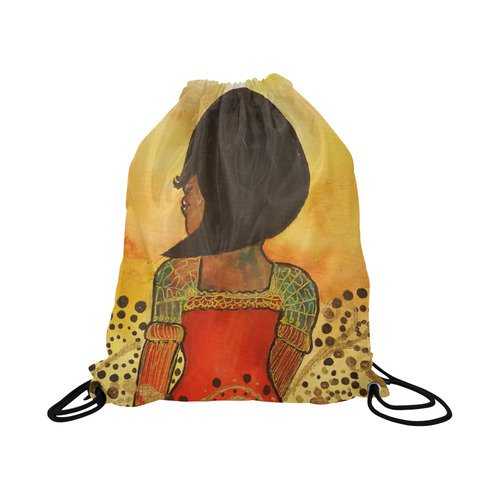 From A Distance High Drawstring Bag by Debra Brewer Art Large Drawstring Bag Model 1604 (Twin Sides)  16.5"(W) * 19.3"(H)