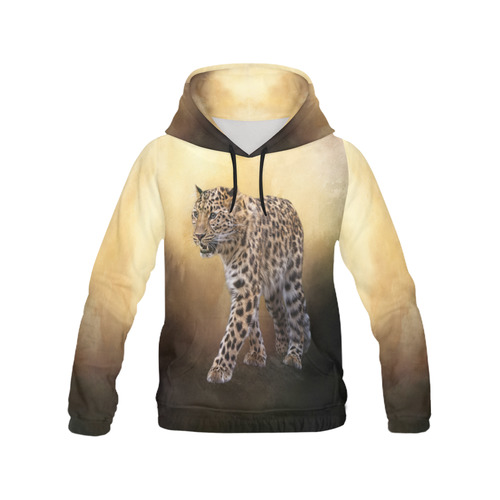 A magnificent painted Amur leopard All Over Print Hoodie for Men (USA Size) (Model H13)