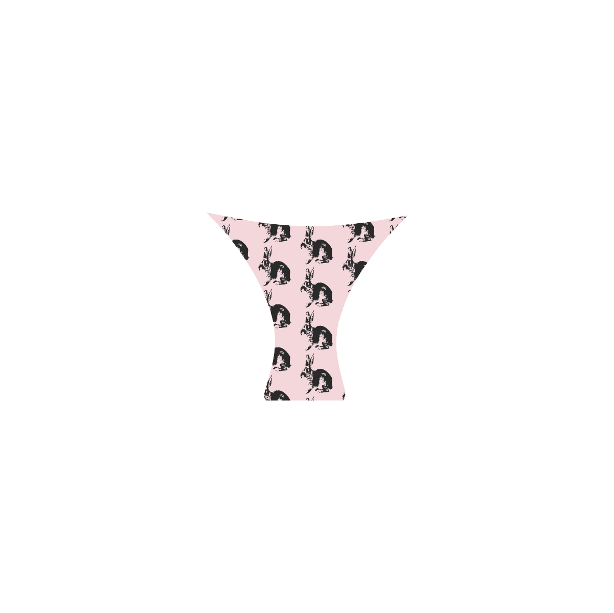 Cute Pink Bunny Pattern Bikini Custom Bikini Swimsuit (Model S01)