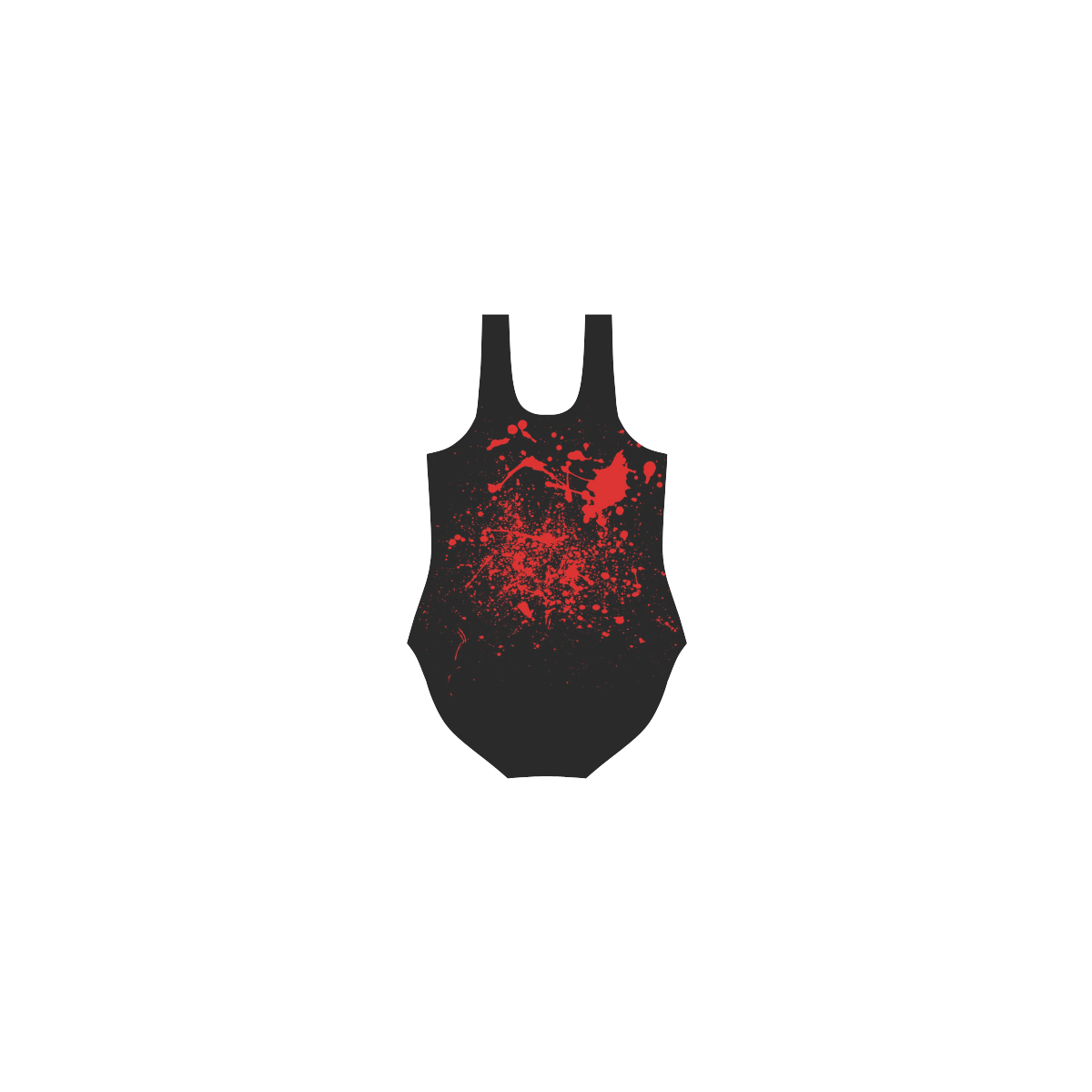 Nice Death by Popart Lover Vest One Piece Swimsuit (Model S04)