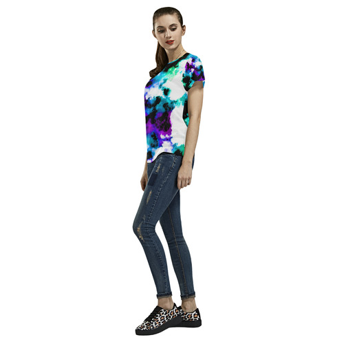 watercolor 26 All Over Print T-Shirt for Women (USA Size) (Model T40)