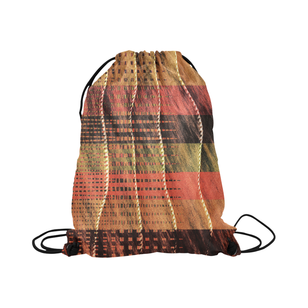 Batik Maharani #6 Vertical - Jera Nour Large Drawstring Bag Model 1604 (Twin Sides)  16.5"(W) * 19.3"(H)