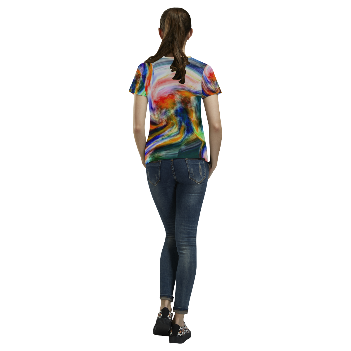 1sm All Over Print T-Shirt for Women (USA Size) (Model T40)