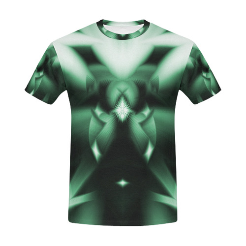 Jade All Over Print T-Shirt for Men (USA Size) (Model T40)
