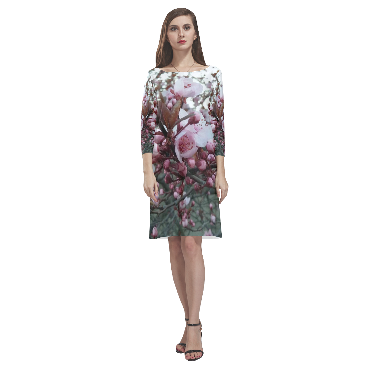 spring in Vienna by FeelGood Rhea Loose Round Neck Dress(Model D22)