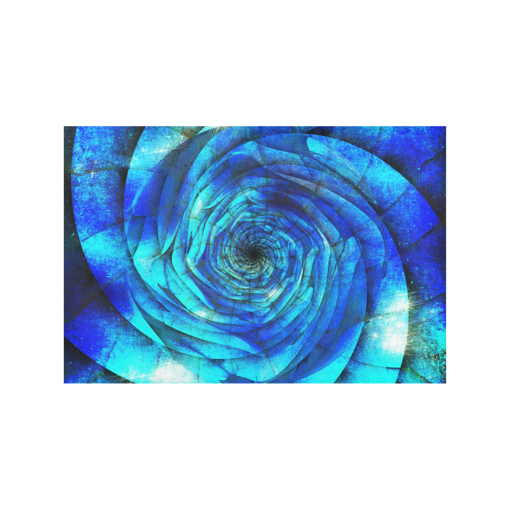 Galaxy Wormhole Spiral 3D - Jera Nour Placemat 12’’ x 18’’ (Set of 4)