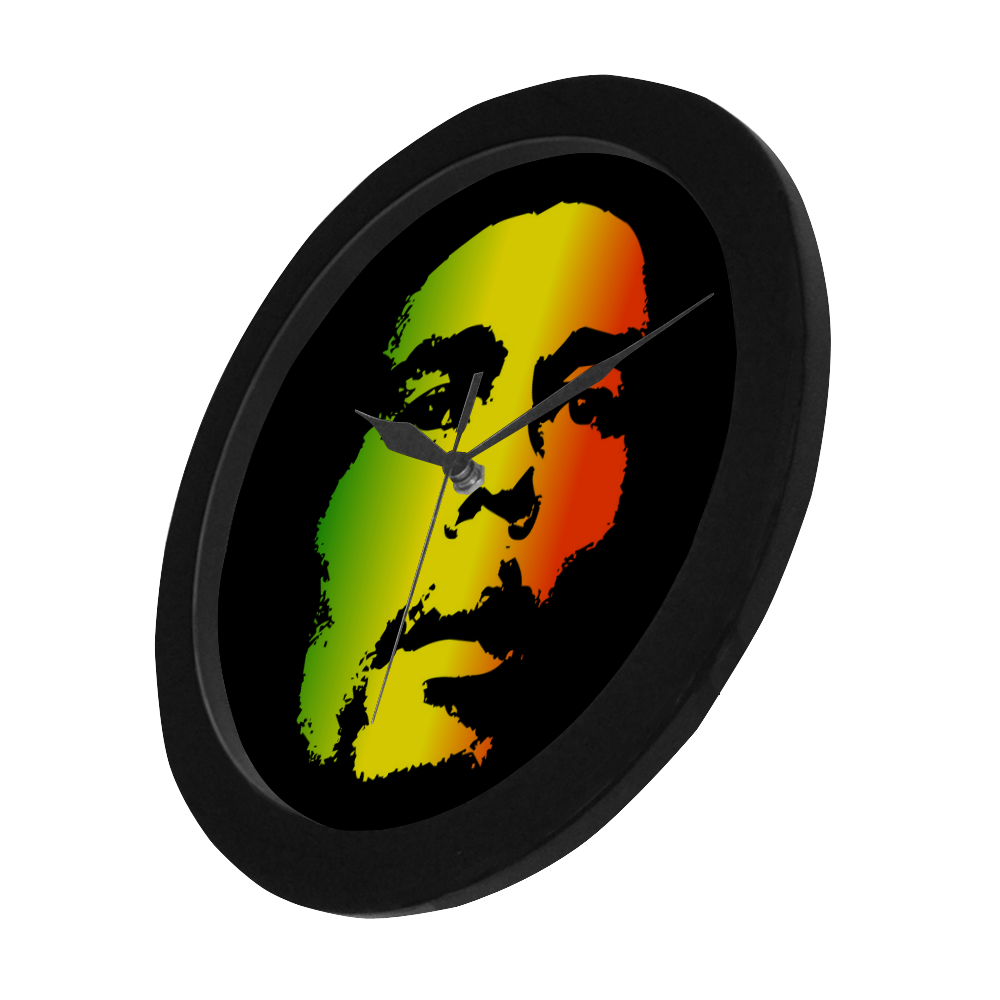 King Of Reggae Bob Marley Circular Plastic Wall clock